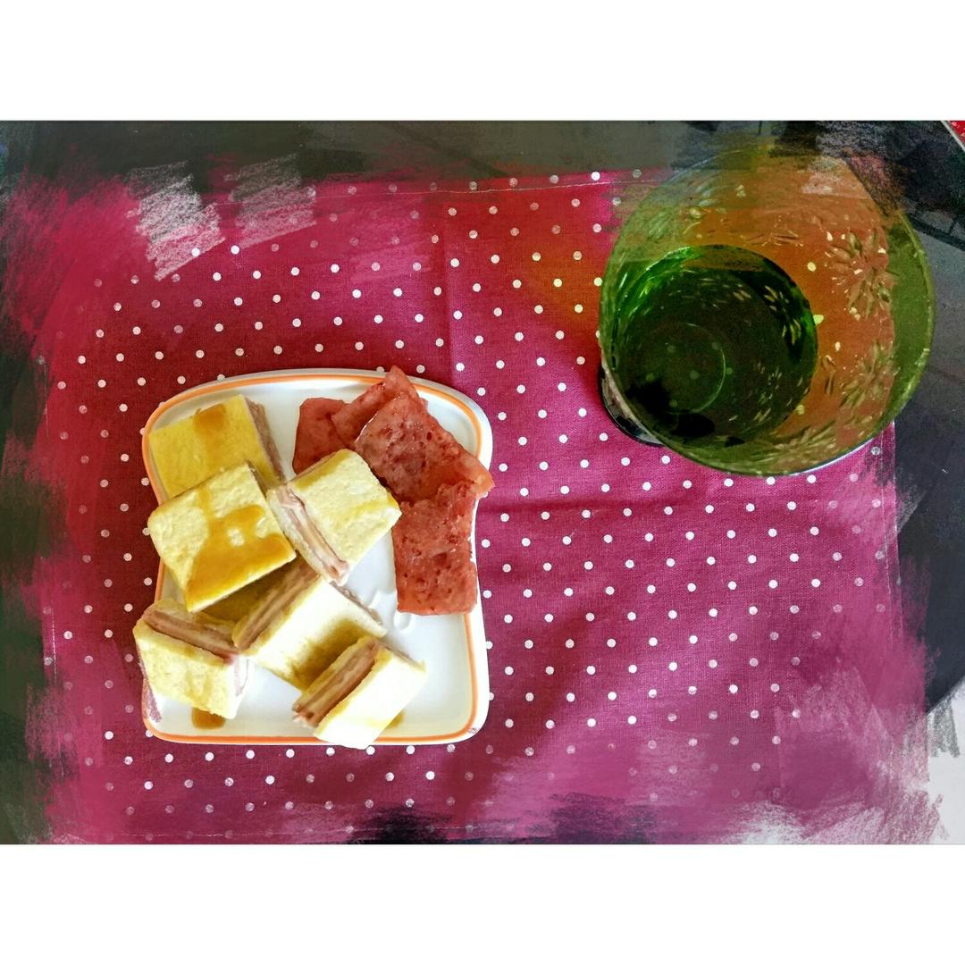 十分钟快手早餐【港式火腿西多士】