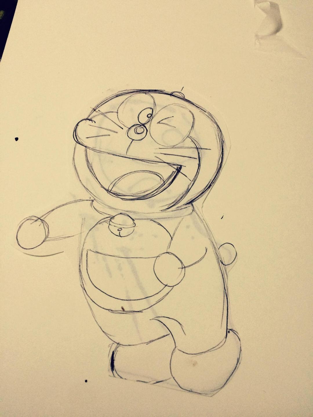 3d手绘叮当猫的做法 步骤1