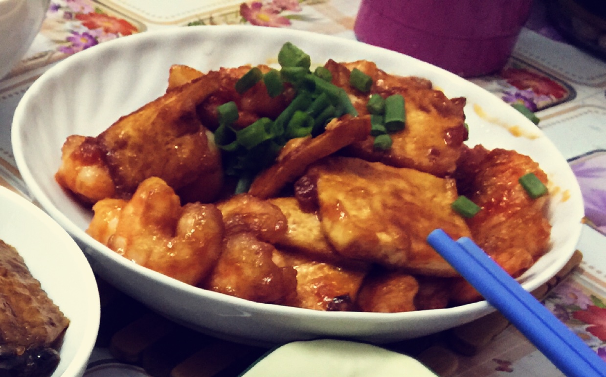鲜虾番茄豆腐