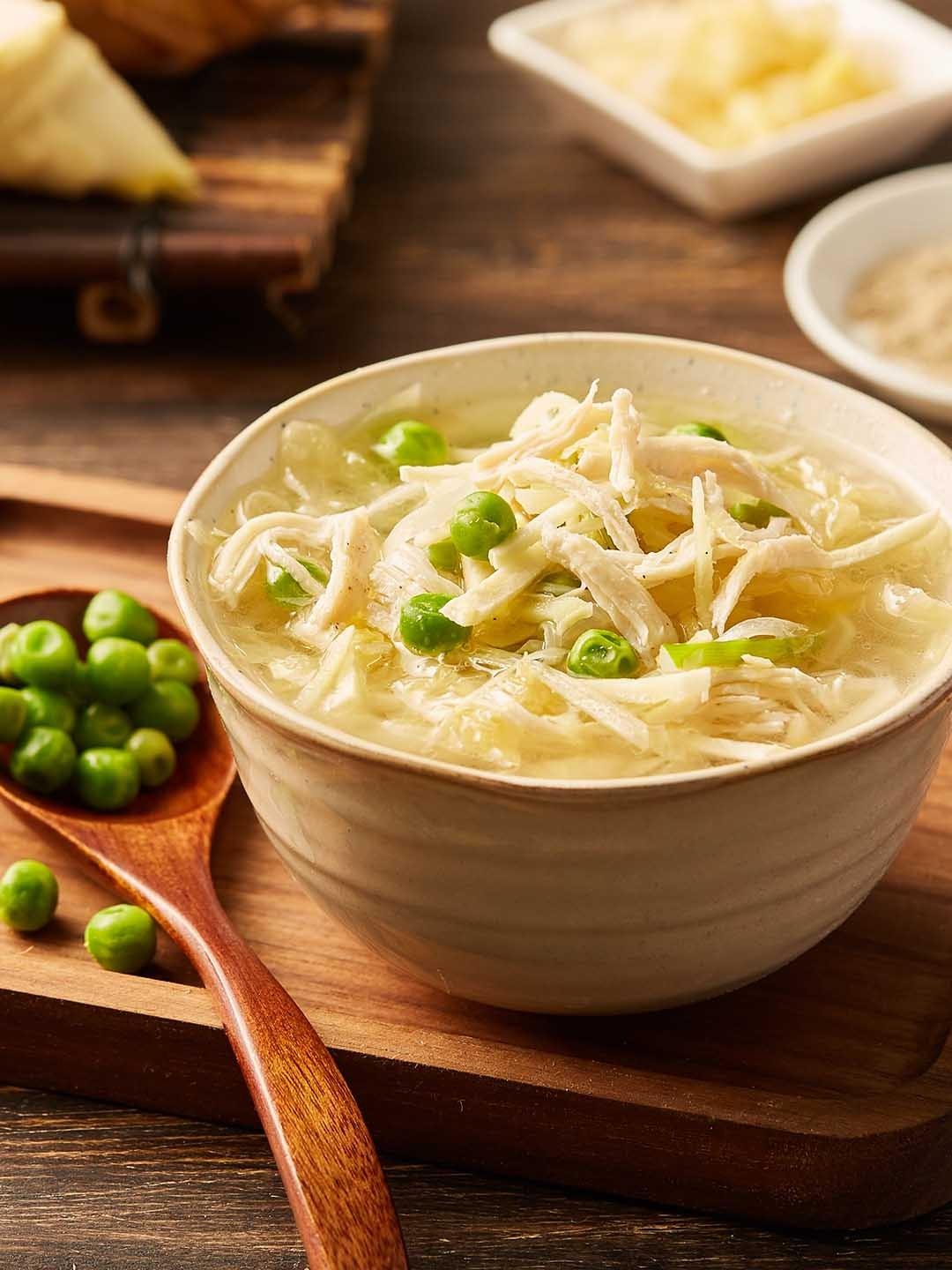 酸辣鸡丝汤 | 开胃汤羹,解腻解燥的做法