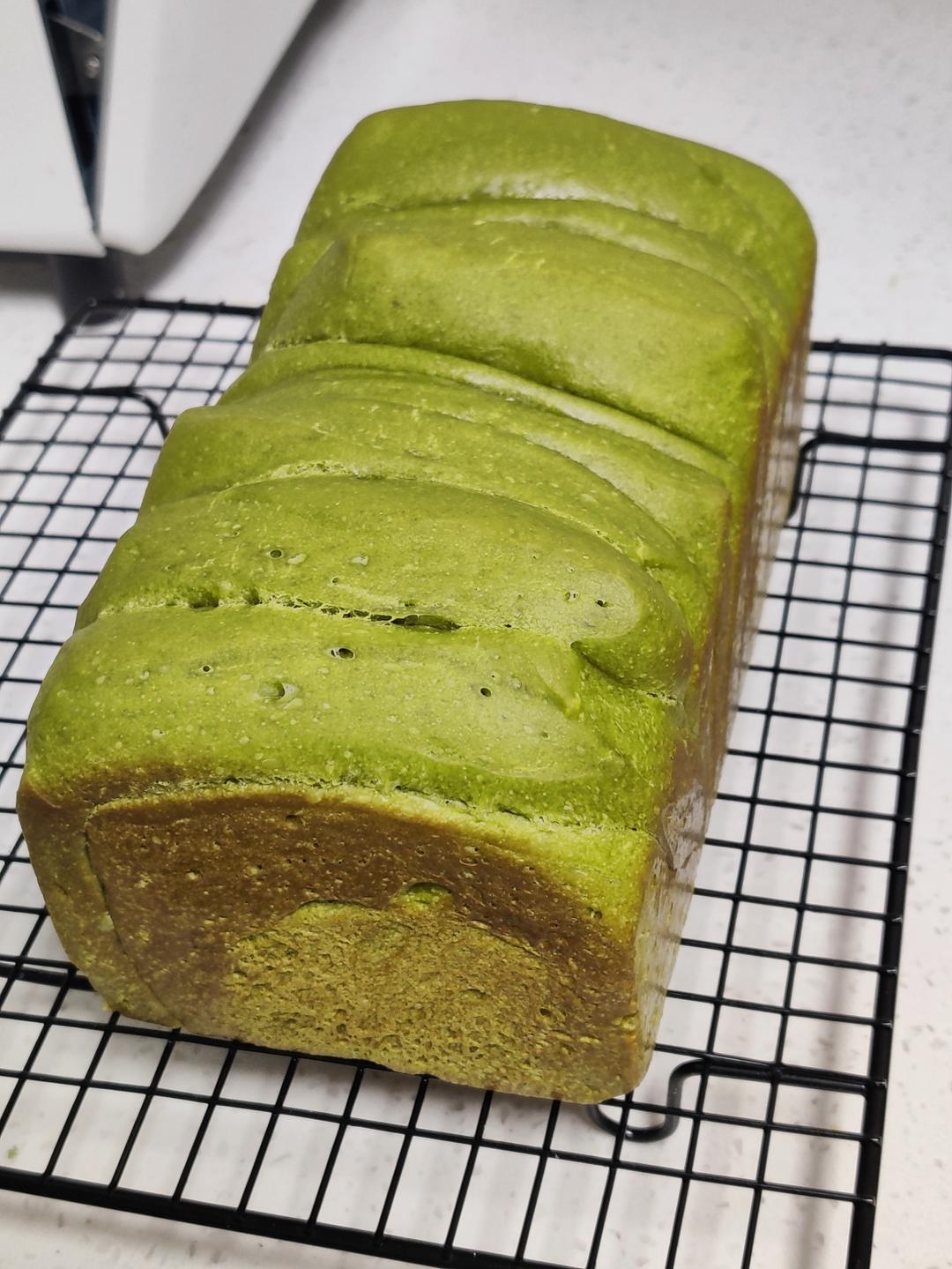 ☁️云朵般柔软🍵日式抹茶生吐司（冷藏中种）💯