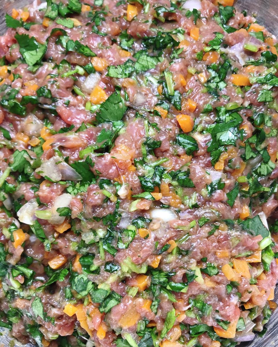 胡萝卜牛肉香菜饺子