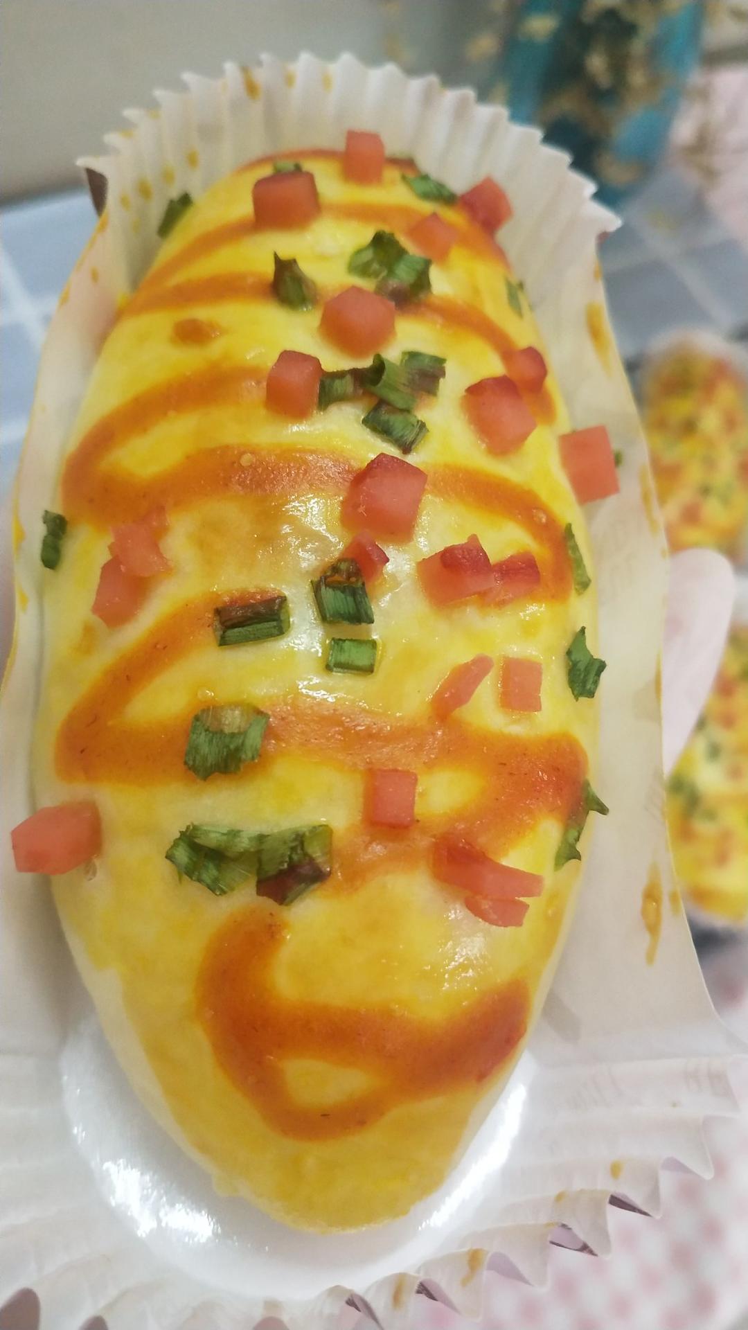 香葱火腿肉松面包