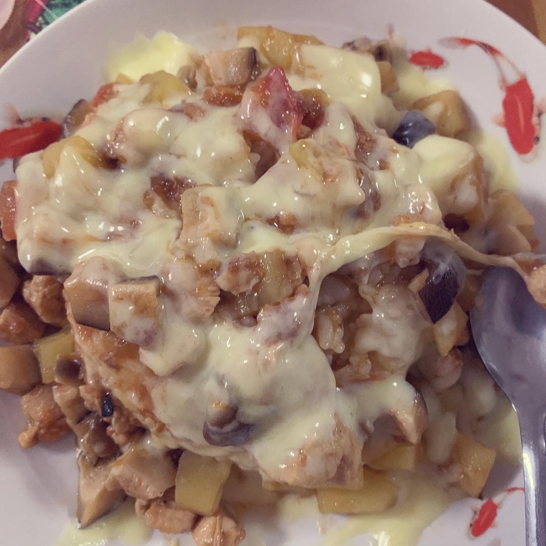 番茄鸡肉浓情焗饭【两人份】