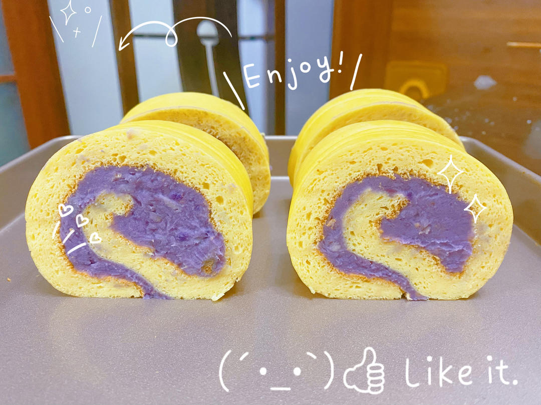 芋泥控不容错过的芋泥蛋糕卷