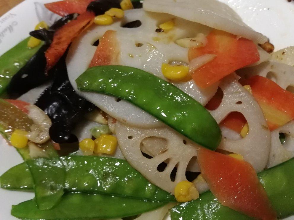 减脂家常荷塘小炒