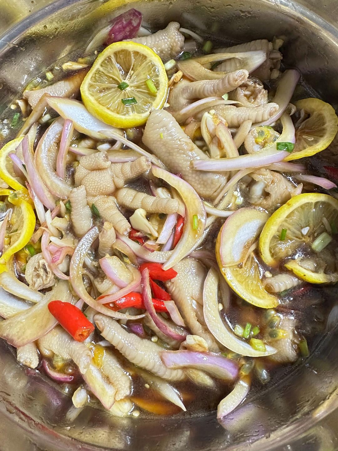 🍋柠檬百香果🌶️酸辣网红鸡爪