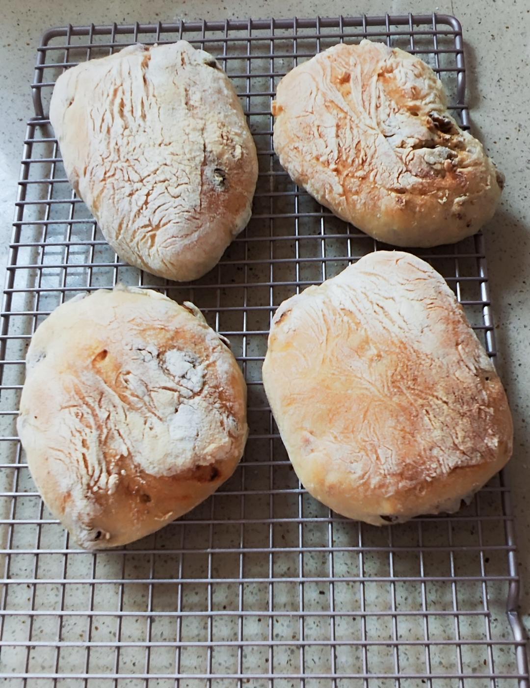 【ciabatta】家庭版恰巴塔，软乎乎的拖鞋面包
