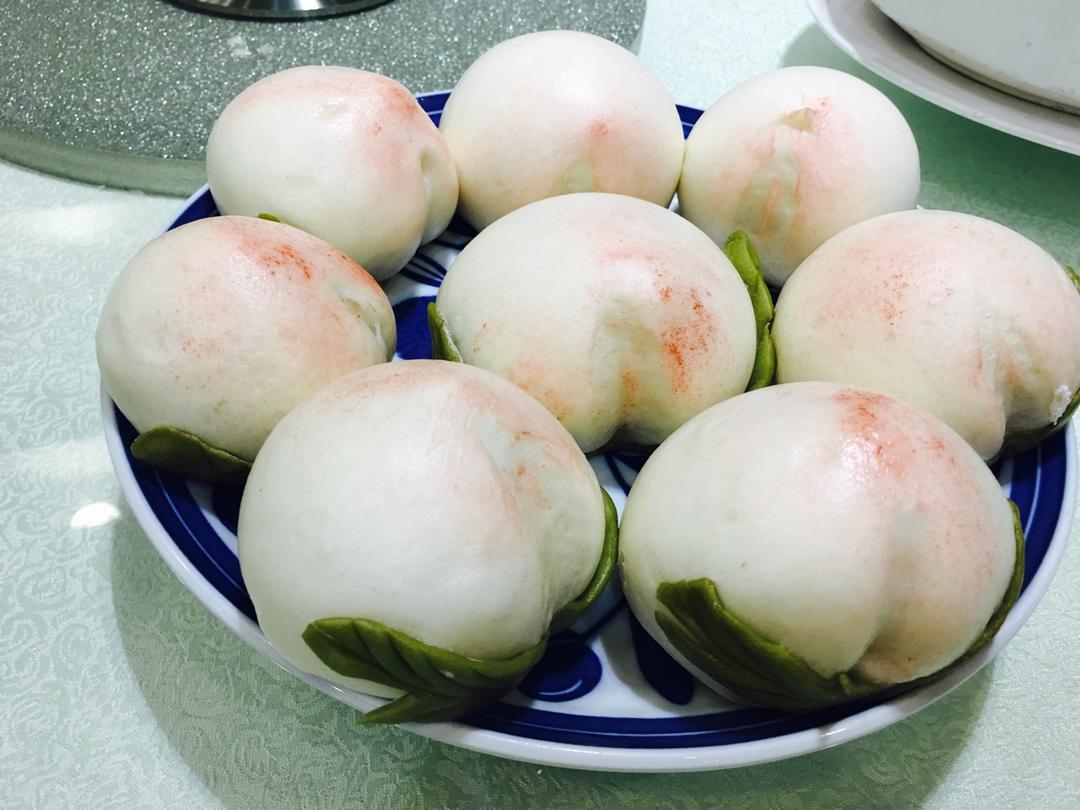 寿桃馒头（水蜜桃馒头）