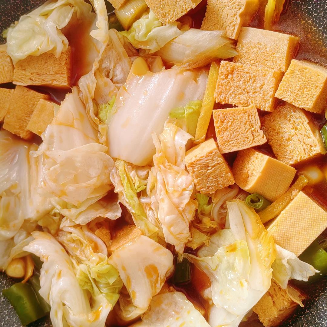 白菜炖老豆腐～～的做法