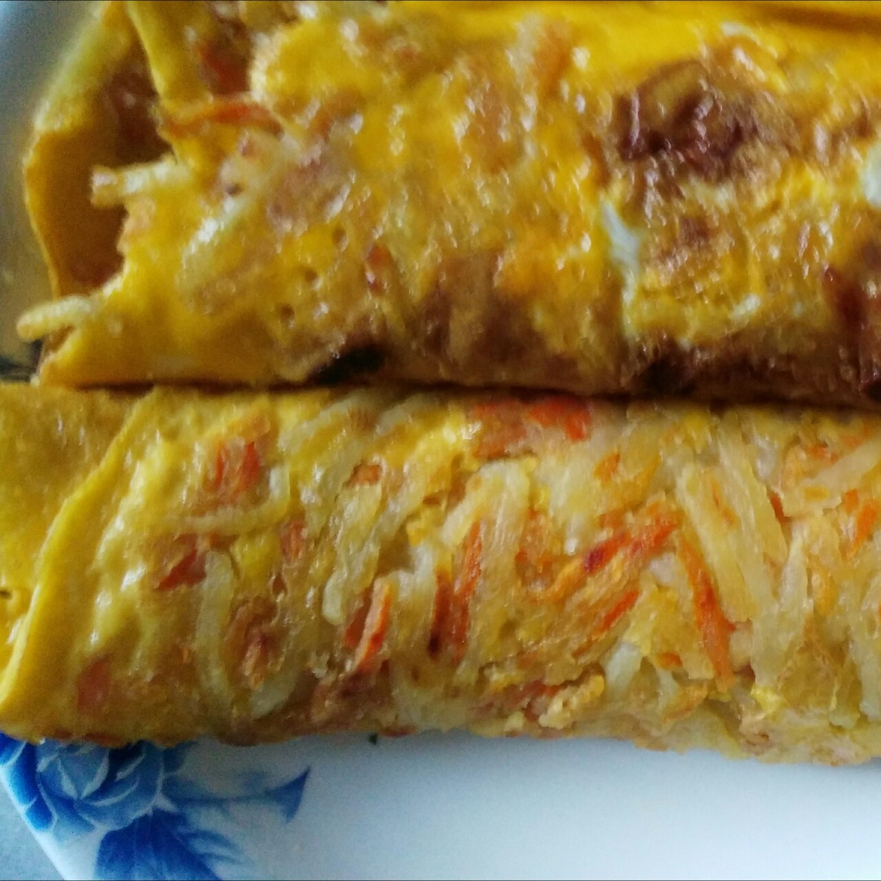 胡萝卜鸡蛋饼