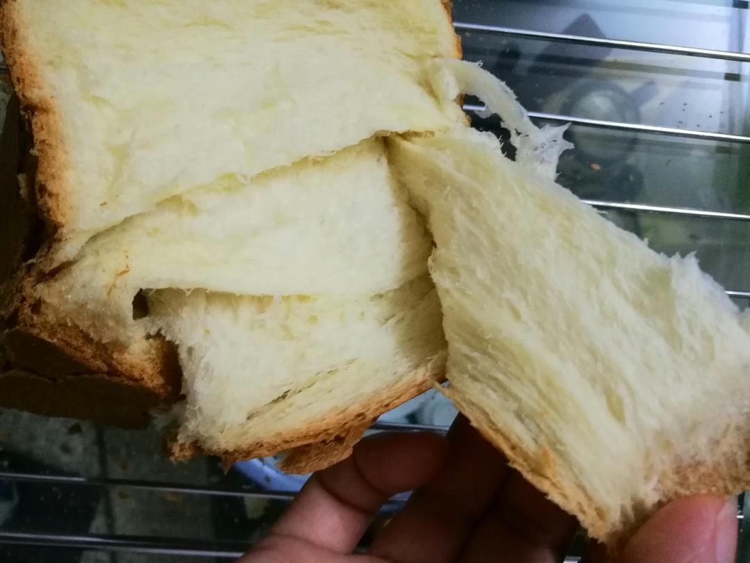 夺命软吐司(๑´ڡ`๑)超软拉丝极速方便的一次发酵吐司
