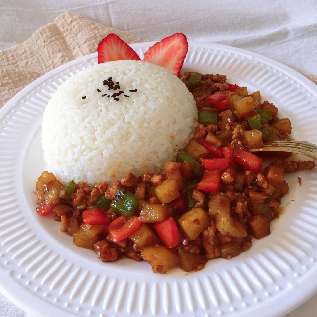 ㊙️香菇土豆肉沫拌饭❗️比外卖还好吃
