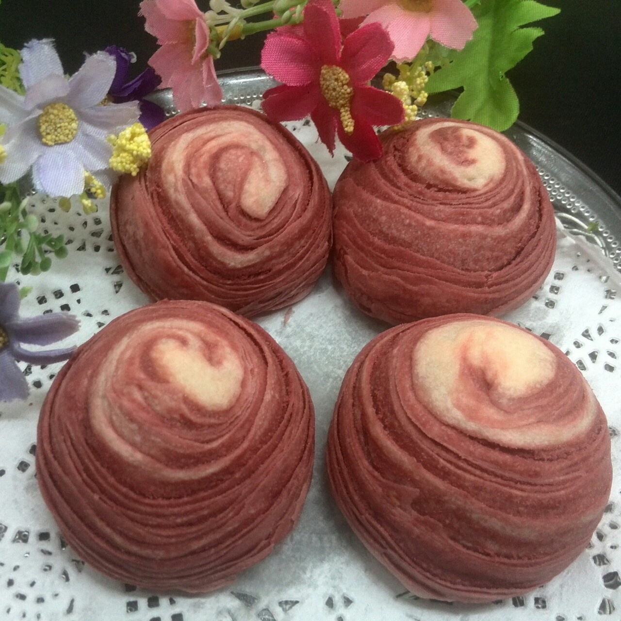 麻薯香芋酥/台湾大甲芋头酥(无猪油完美复刻2015.10修订各种抹茶酥、绿茶酥、蛋黄酥、紫薯酥通用哟）