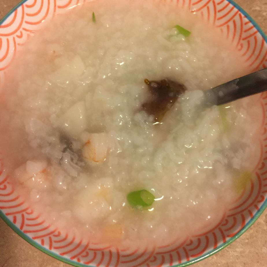 海参虾仁干贝粥