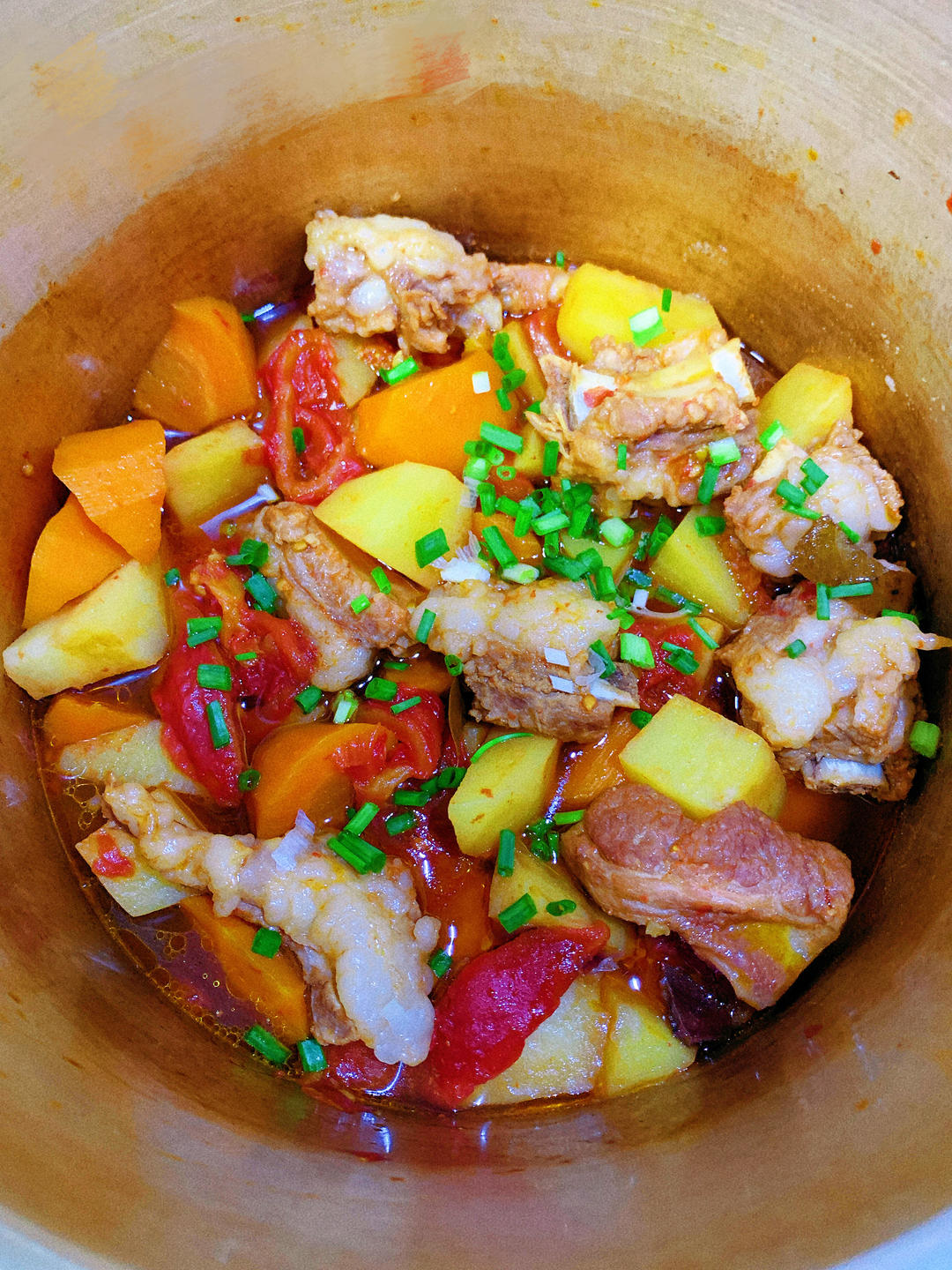 无水版土豆番茄炖排骨