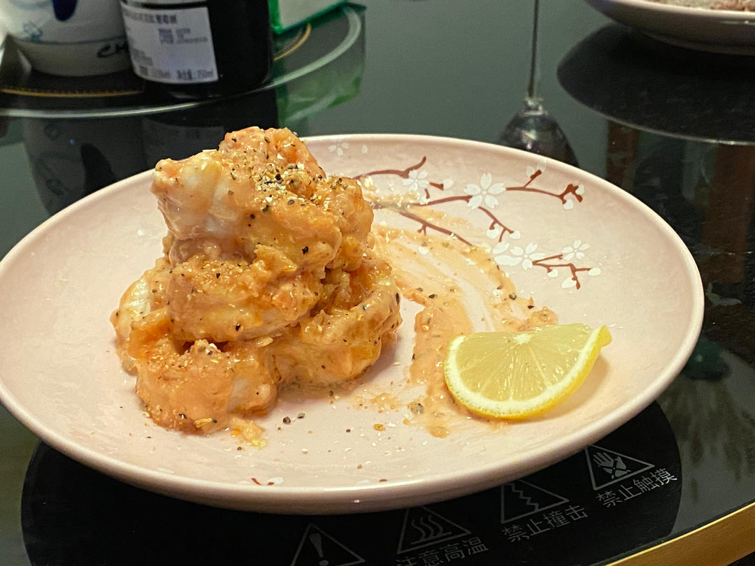 柏悦平替版芥末虾球