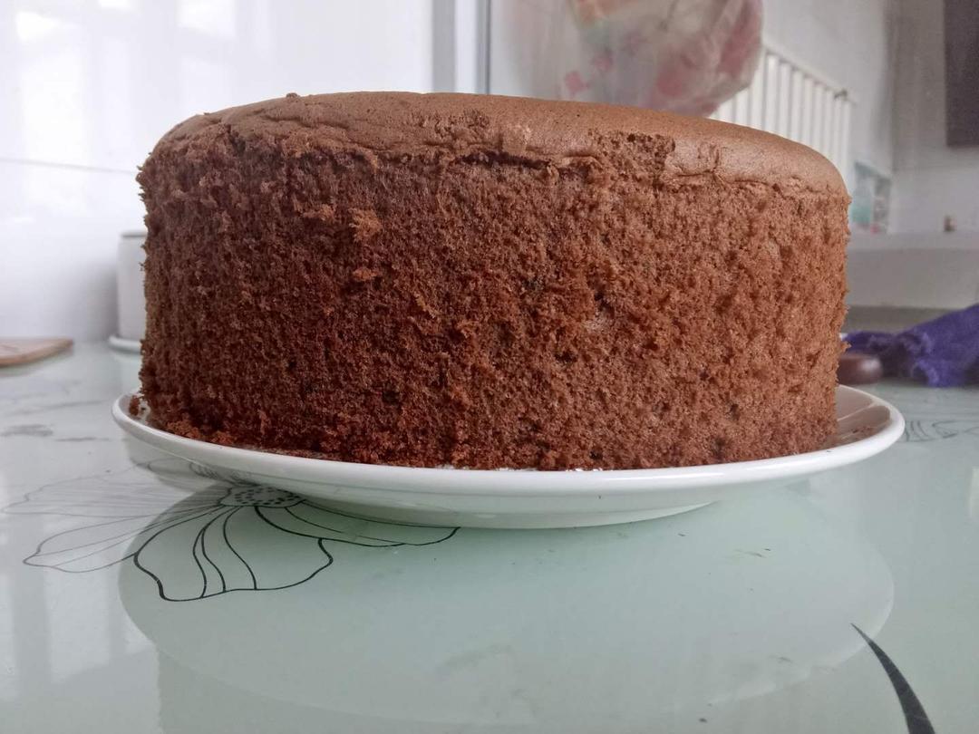 8寸可可戚风蛋糕的做法