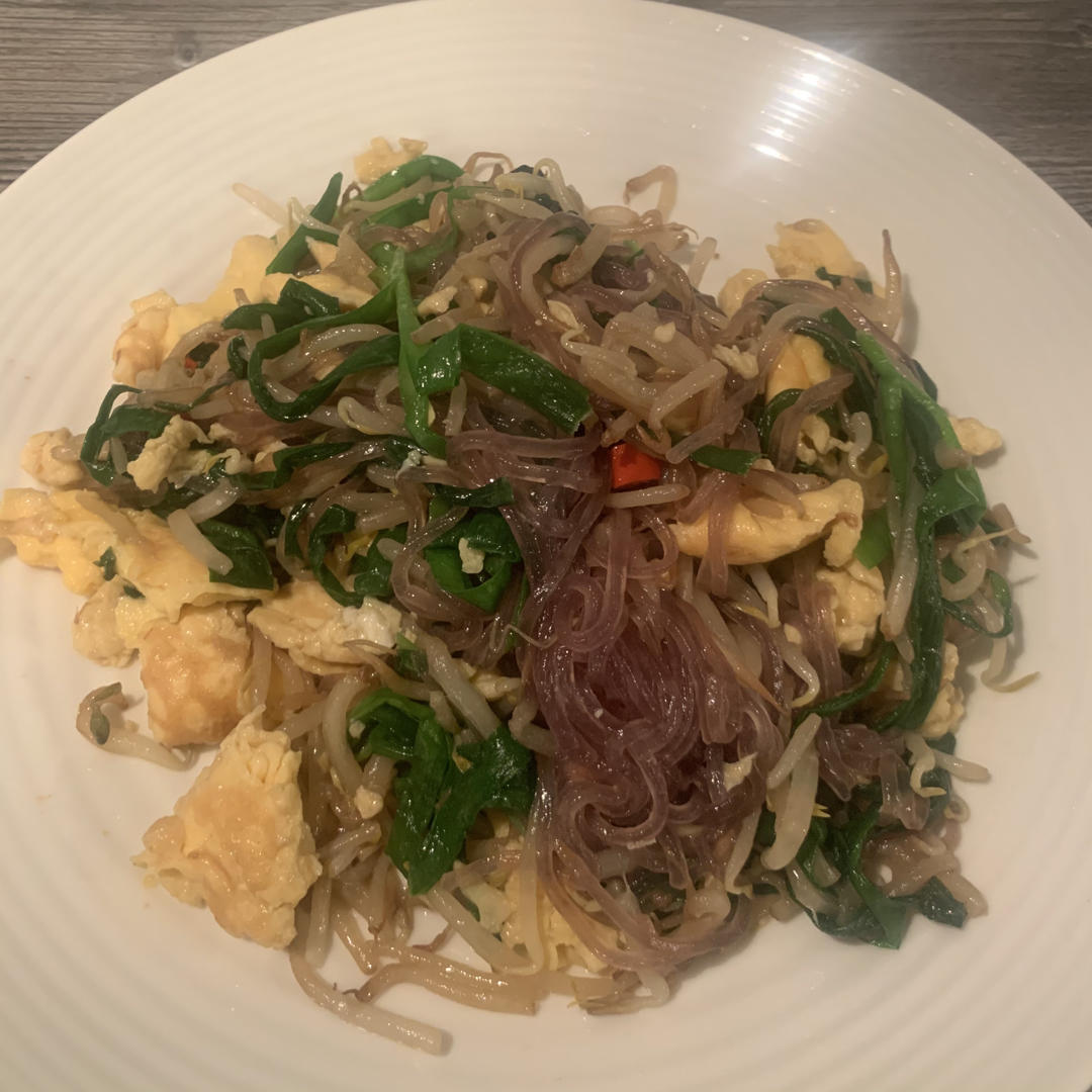 炒合菜～经典的拌饭菜，真的太香了