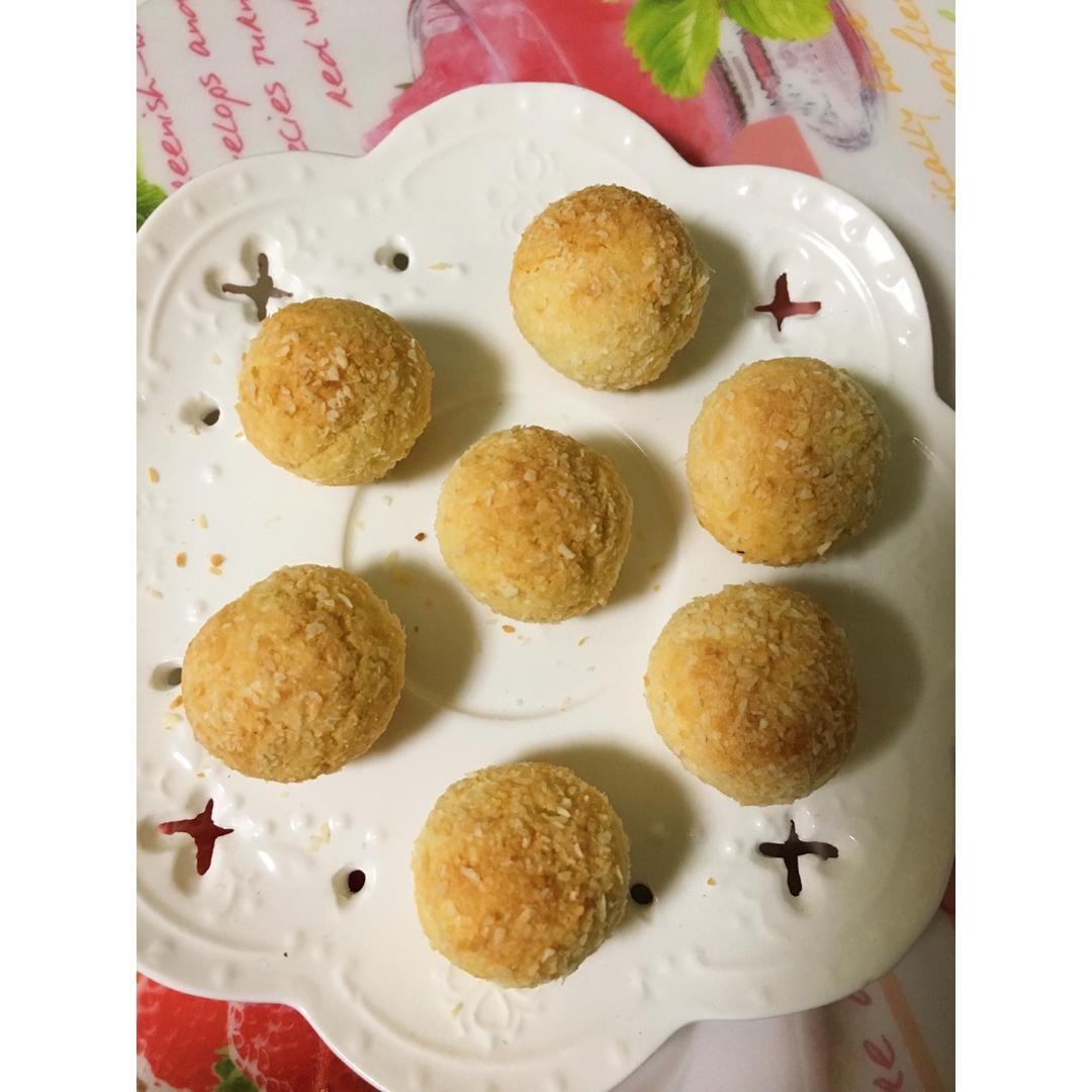【视频】椰蓉小酥球（消耗蛋黄）童年美食