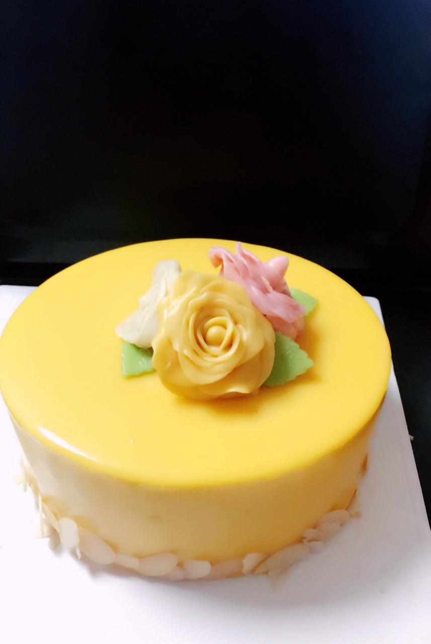 星级餐厅法式甜品芒果光亮淋面酱转载