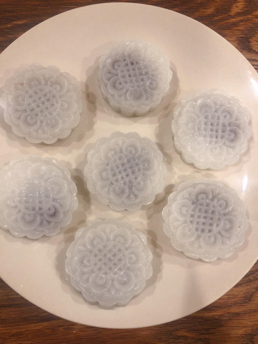 广东经典点心-豆沙水晶饼