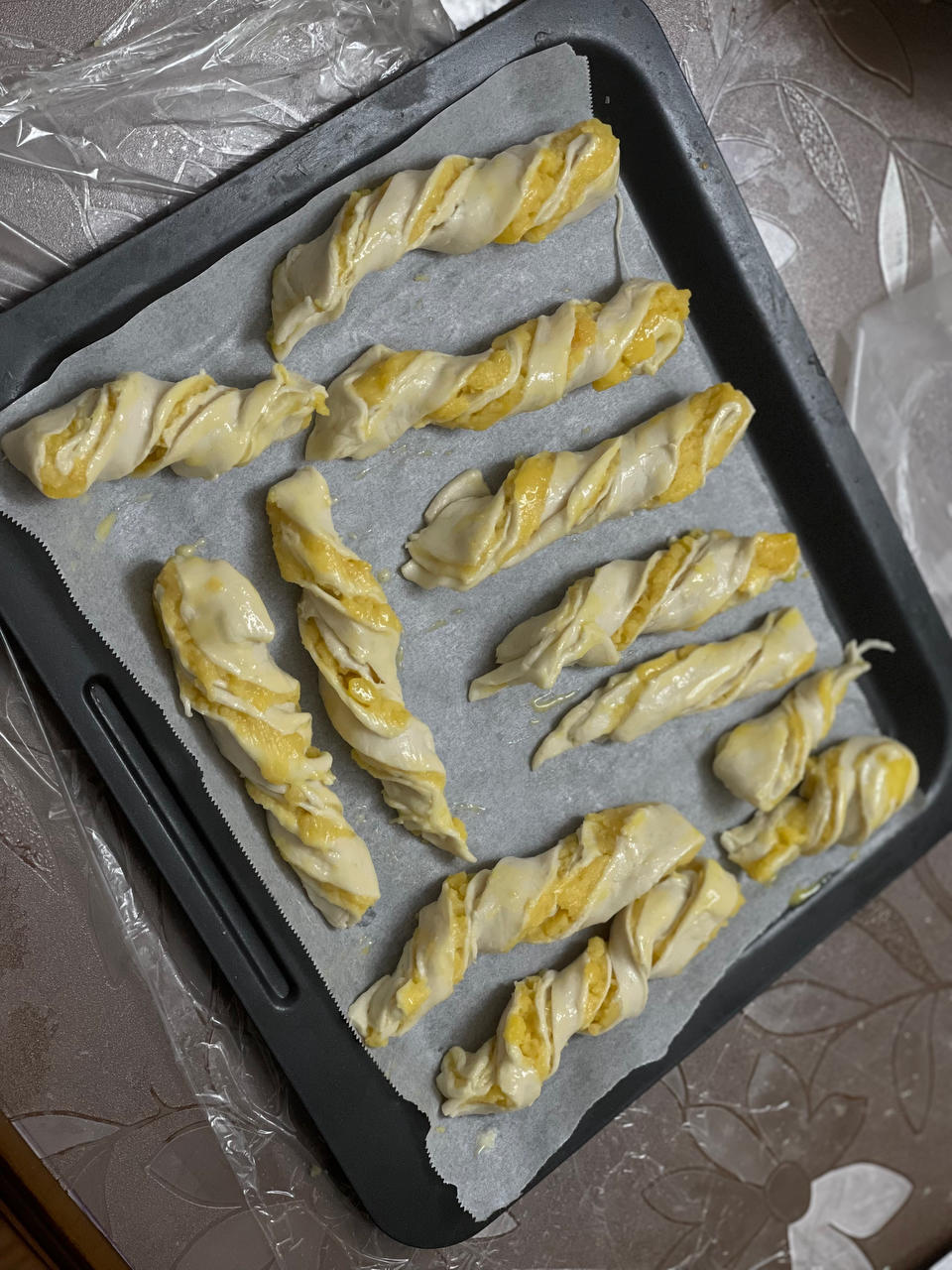 超快手的紫薯扭扭酥（手抓饼版）