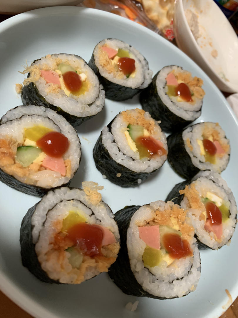 自制寿司（含寿司醋配方和超详细寿司卷法）