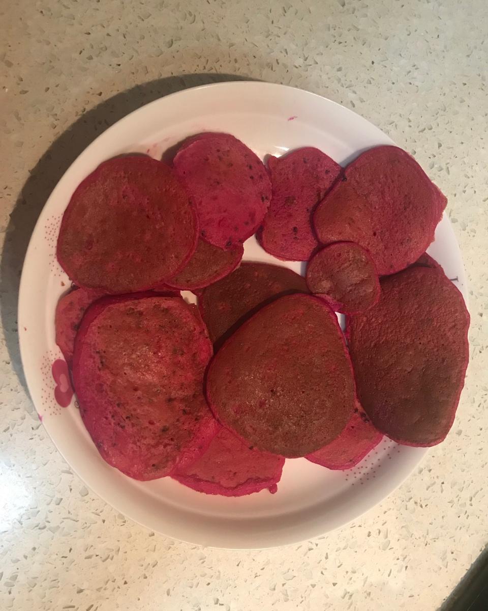 火龙果小饼，宝宝的手指食物