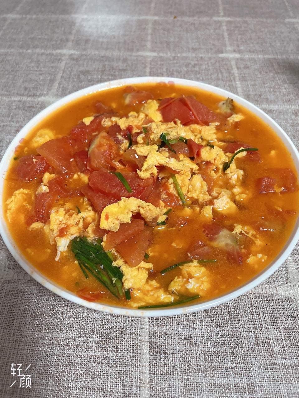 番茄炒鸡蛋（超浓的番茄味）