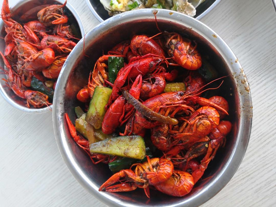 爱阳光爱微笑做的啤酒小龙虾