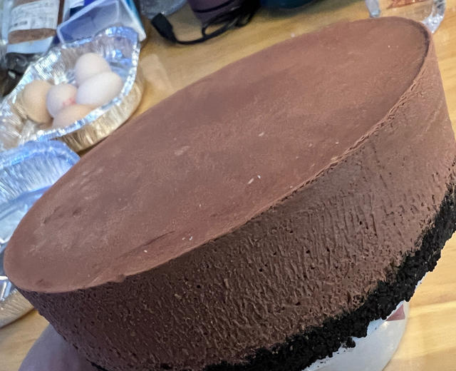 8寸巧克力海盐焦糖慕斯蛋糕