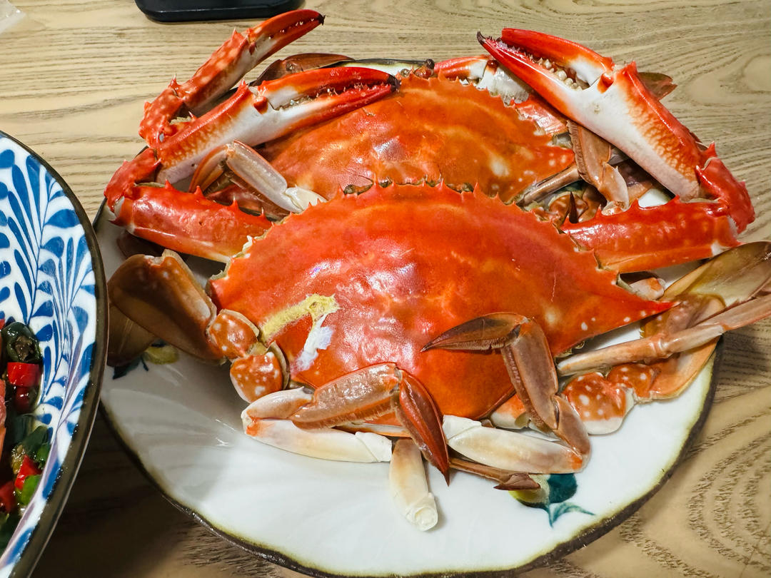 清蒸螃蟹（梭子蟹）