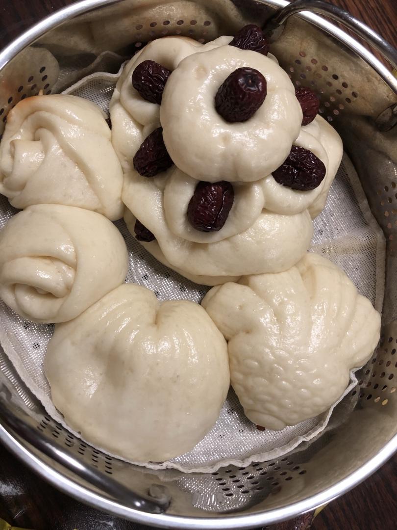 纯手工奶香馒头【无泡打粉，无添加】