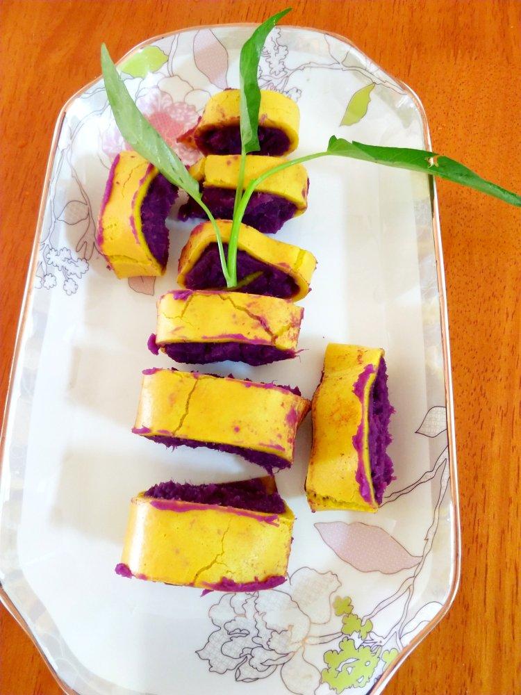 紫薯鸡蛋卷