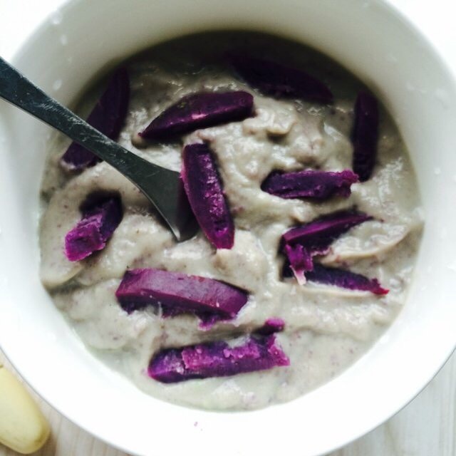 牛油果紫薯奶昔的做法
