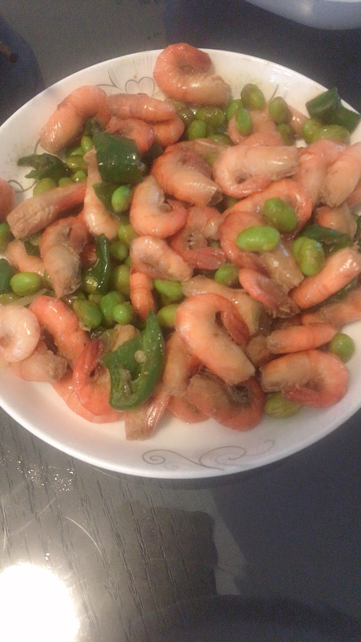 豆米炒河虾
