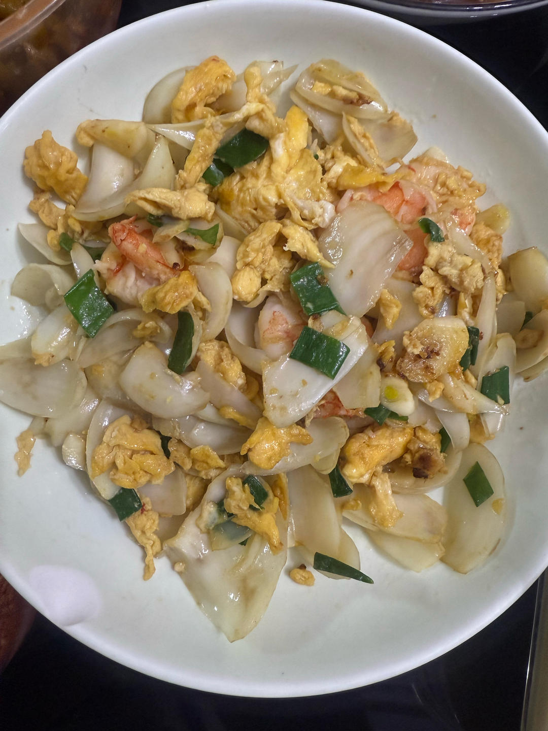 虾仁百合炒鸡蛋