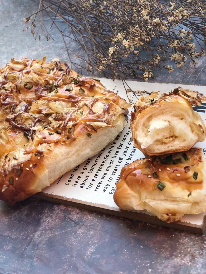 兔奈斯做的木鱼花柴鱼面包