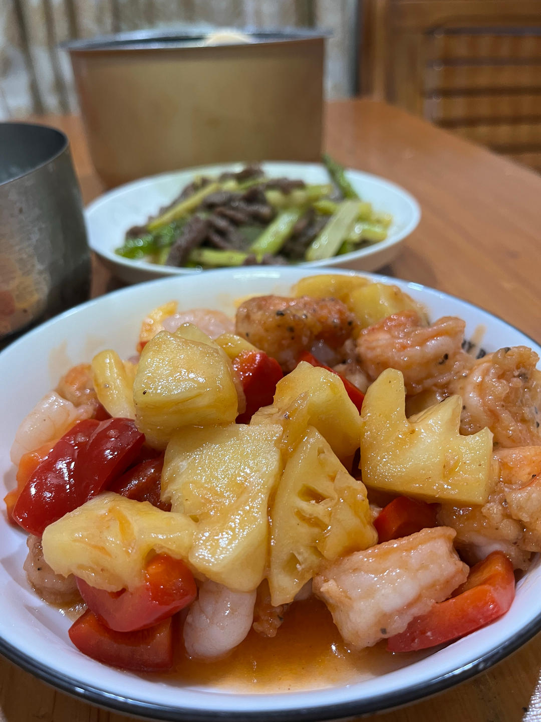 菠萝咕噜虾