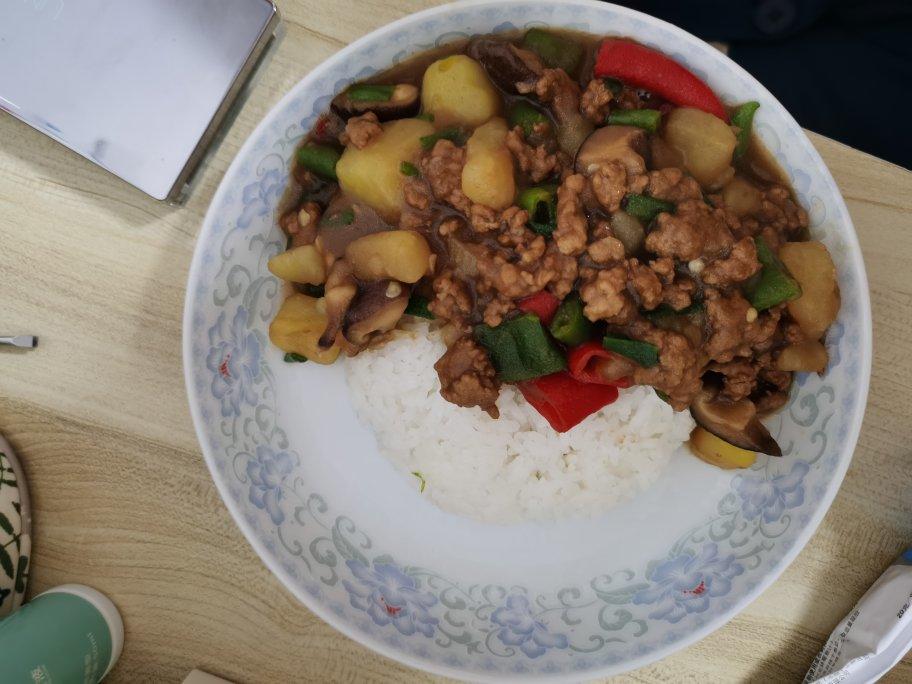 ㊙️香菇土豆肉沫拌饭❗️比外卖还好吃