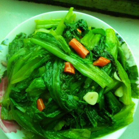 清炒油麦菜