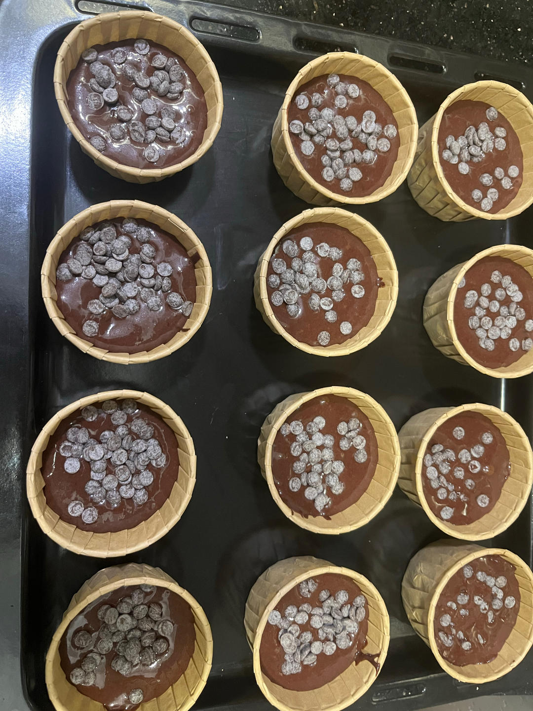 在家做巧克力蘑菇头麦芬蛋糕🍫