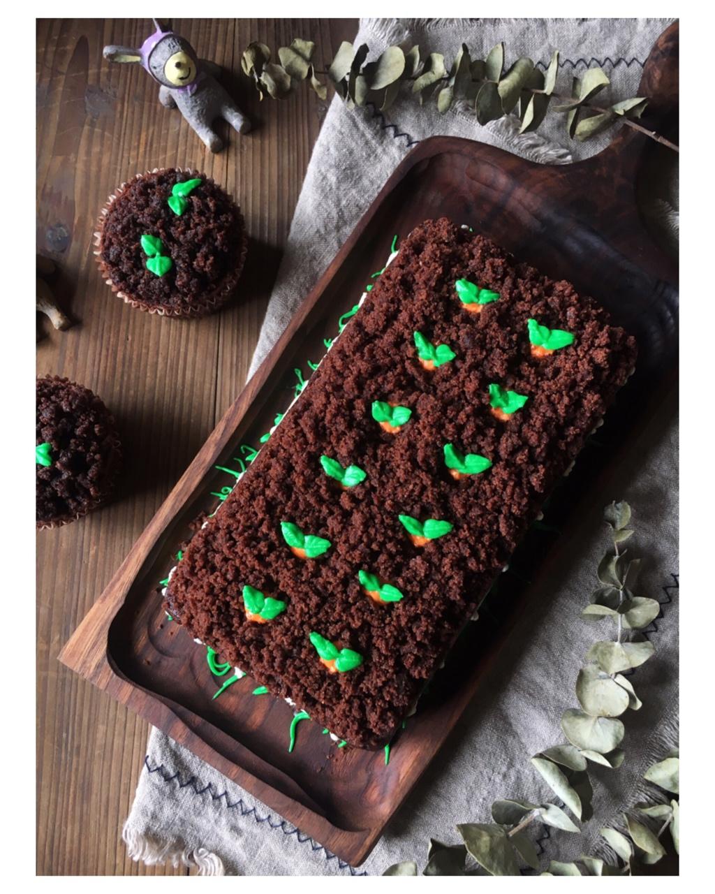 充满童趣的可爱胡萝卜蛋糕