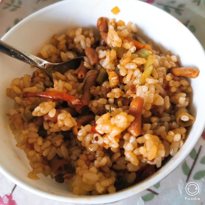 鸭肠炒饭