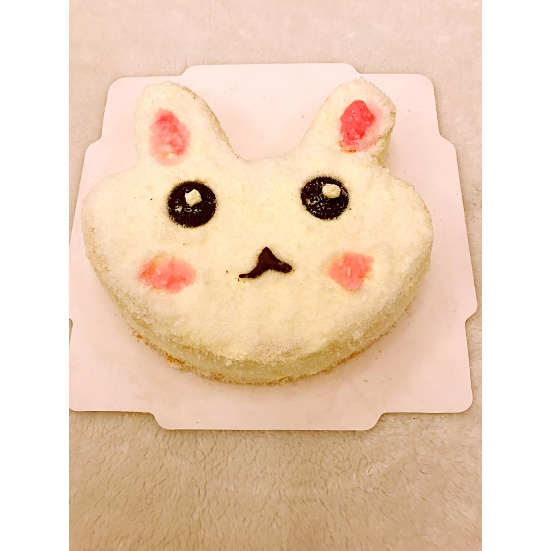 椰蓉小兔子奶油蛋糕