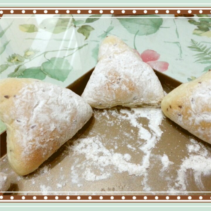 亚麻籽麻糬三角包-Panasonic面包机版