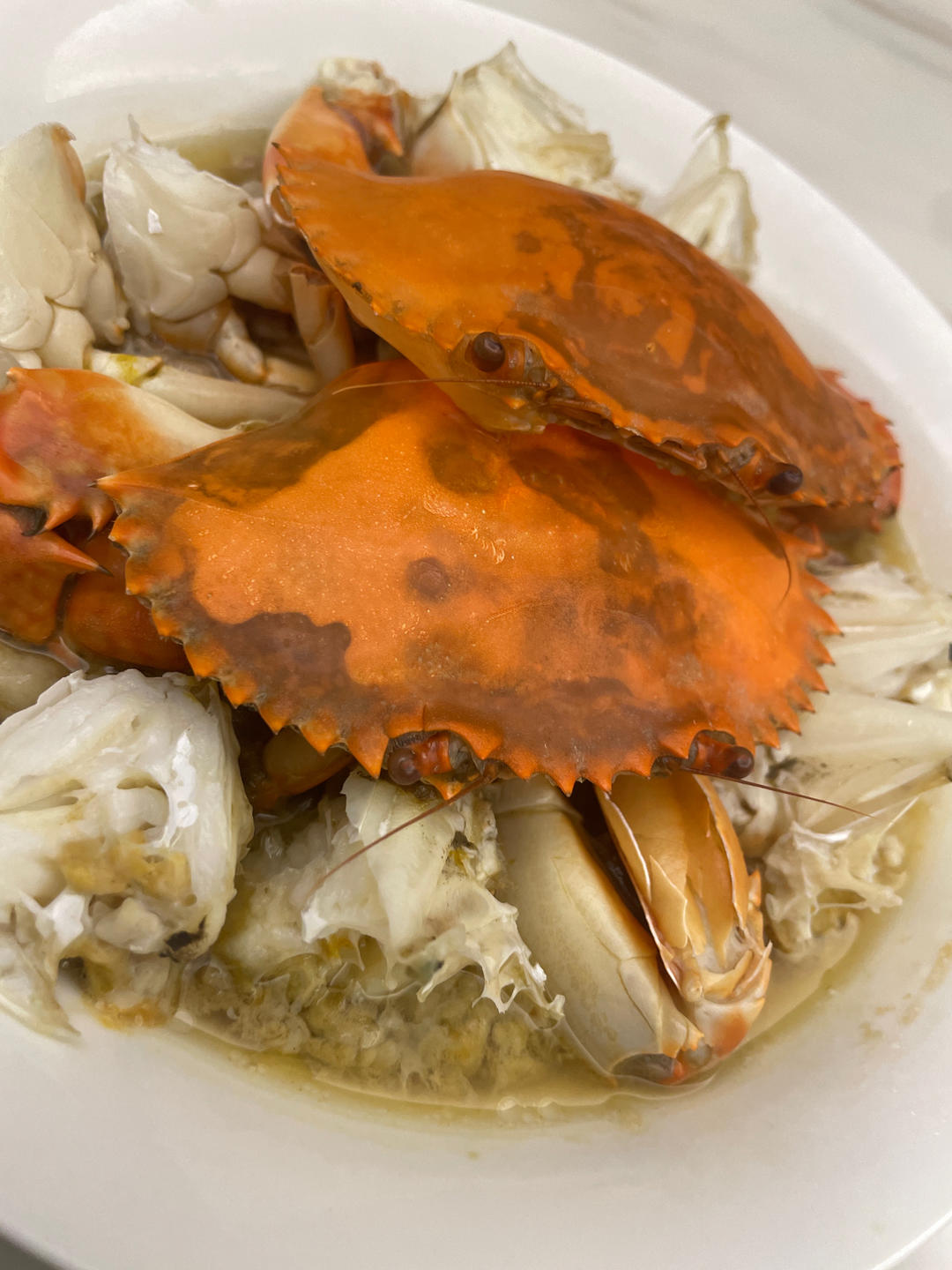 肉末蒸梭子蟹