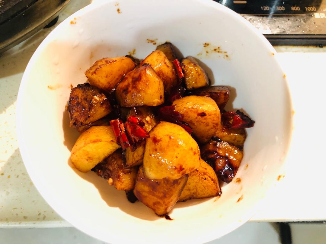 孜然香辣煎小土豆