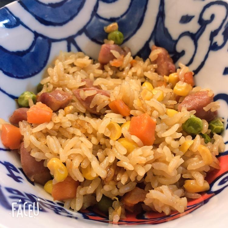懒人必备～电饭煲腊肠焖饭